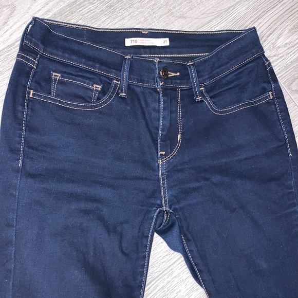 Levi’s 710 Super Skinny Jeans Size 27 - Picture 4 of 6